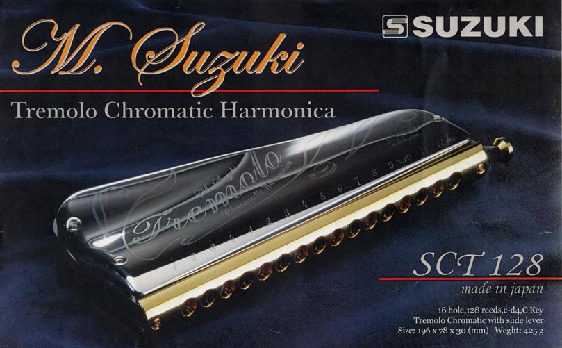 Jean Labre Article Harmonica chromatic Tremolo SUZUKI SCT 128