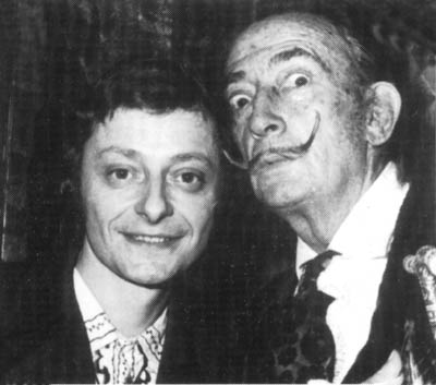 Claude Garden alongside Salvador Dalí